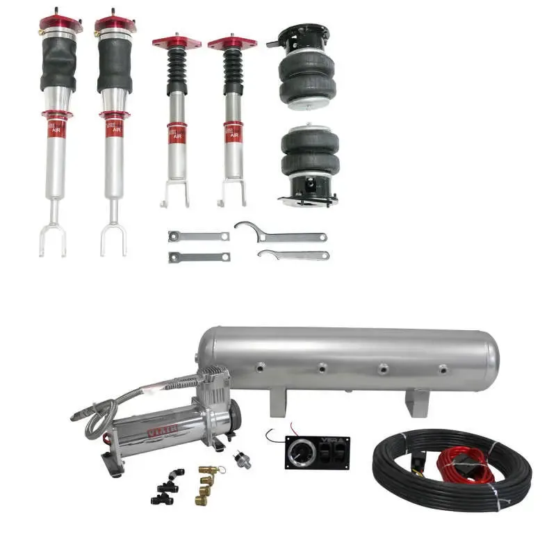 TruHart AirPlus Air Struts Air Bags with VERA Essential Management For 07-08 Infiniti G35 & 09-20 Nissan 370Z TH-N1007+TH-MM01