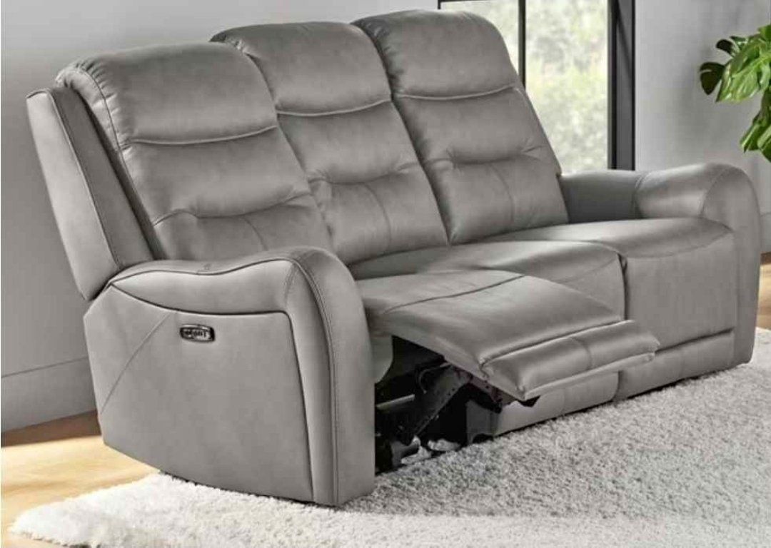 Power Reclining Leather Sofa with USB Ports Brand New in Box