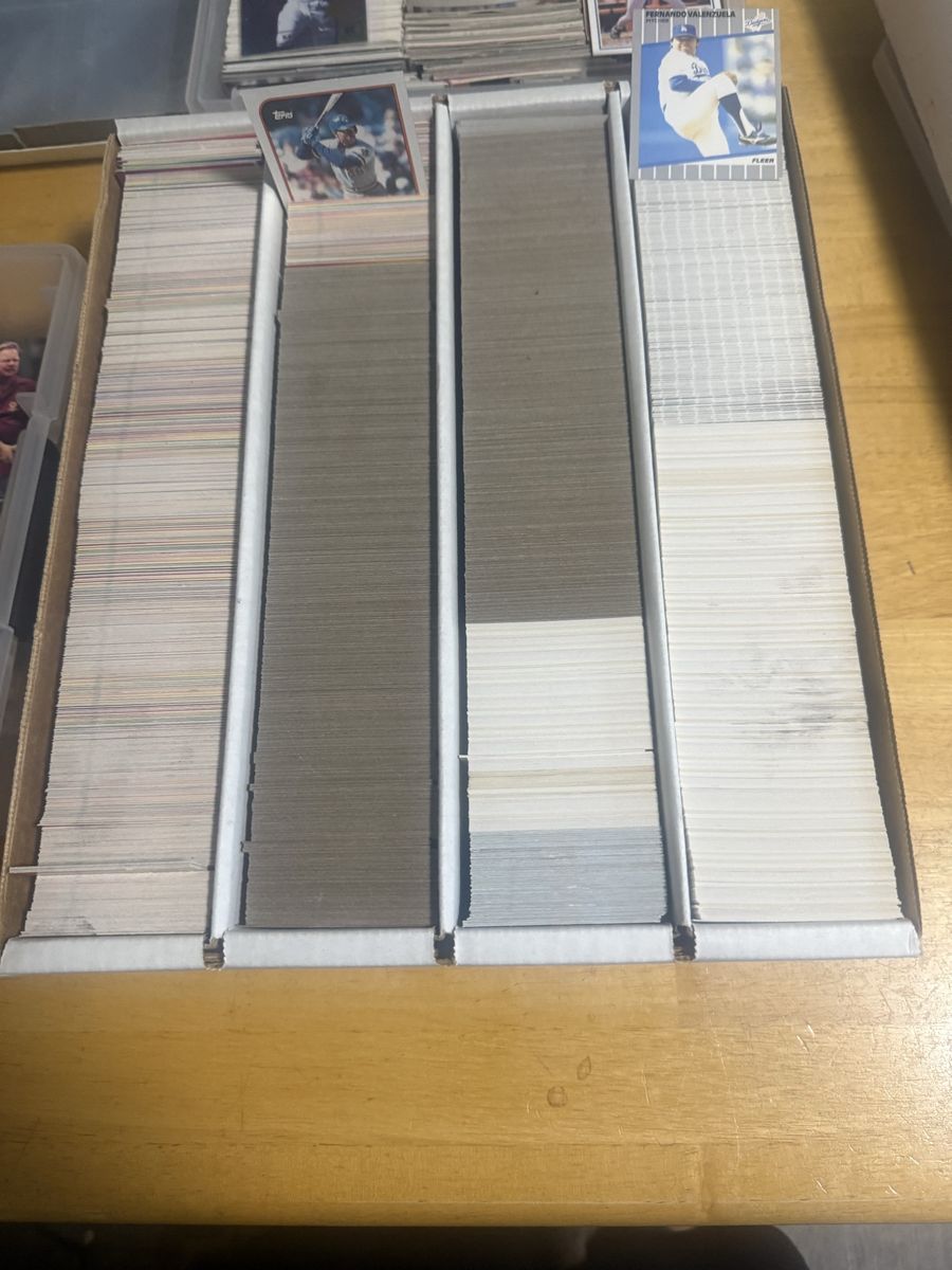 Large Sports Trading Card Lot Baseball Football Mixed Brands Used