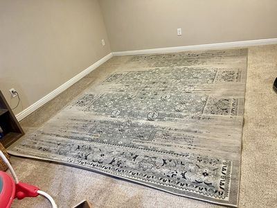 11' X 7.6 Blue Gray Area Rug