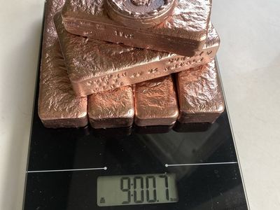 9 Lbs Of Copper .999 Fine Bars And coin