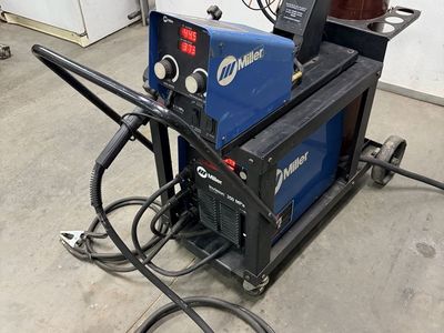 Miller Welding Machine - Blue, Used Condition with Wire Spool and Cables