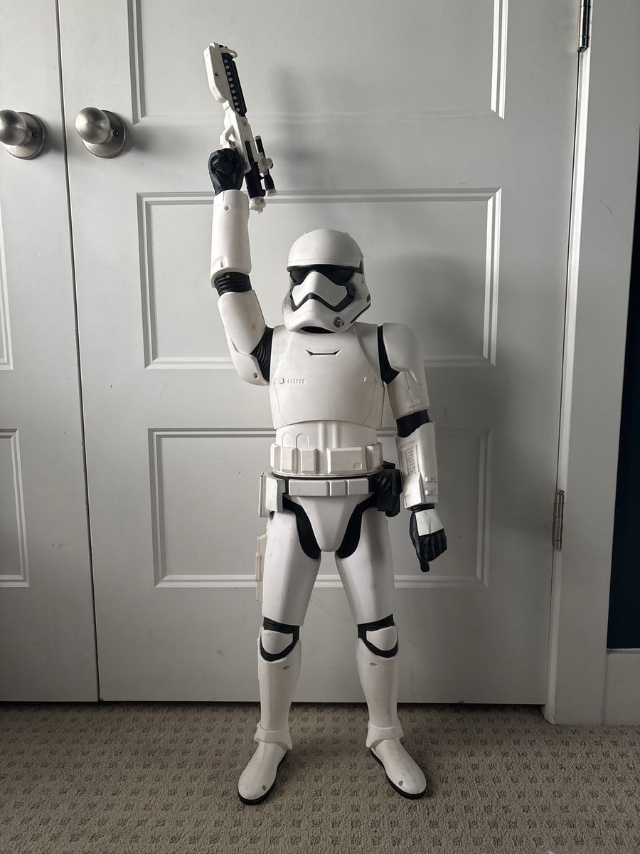 Star Wars First Order Stormtrooper XL Figure Jakks Pacific 31" Tall w/ Blaster Used