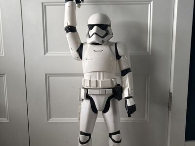 Star Wars First Order Stormtrooper XL Figure Jakks Pacific 31" Tall w/ Blaster Used