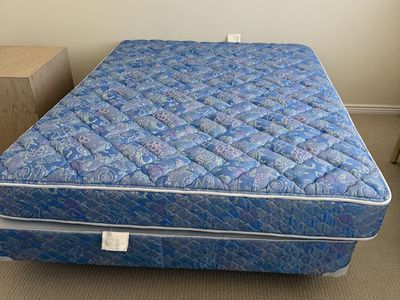 Gently Used Mattress, Box Spring and Frame for double bed