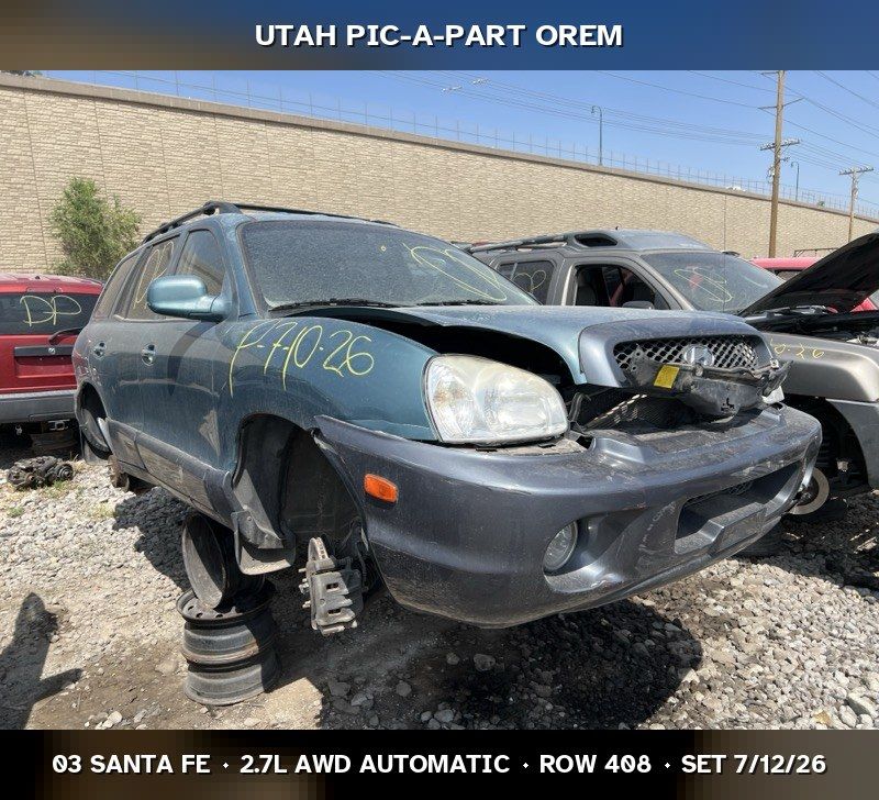 2003 Hyundai Santa Fe Parts - UTPAP Orem