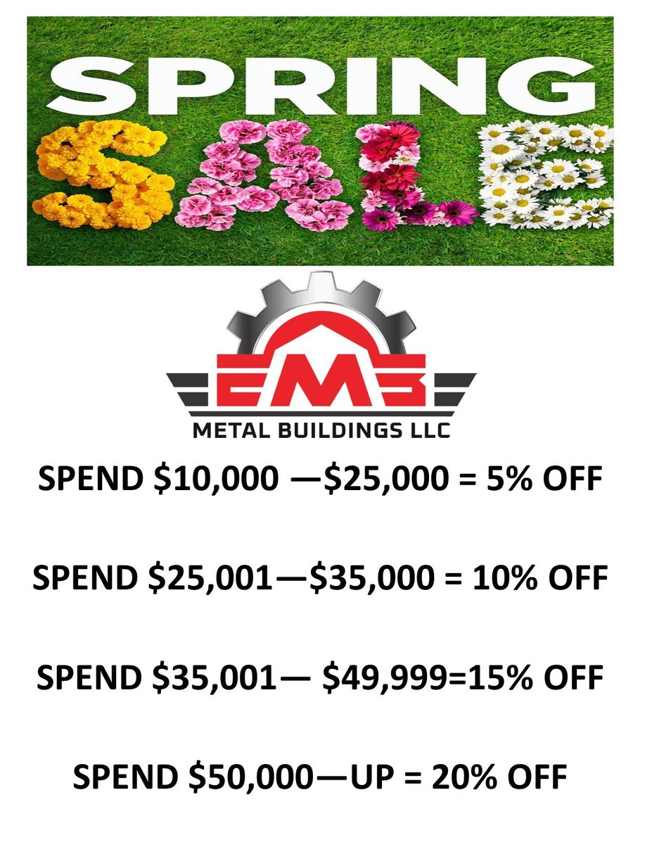 Engineered Metal Buildings, Shops, Carports, Barns, Loafing Sheds, and More!!