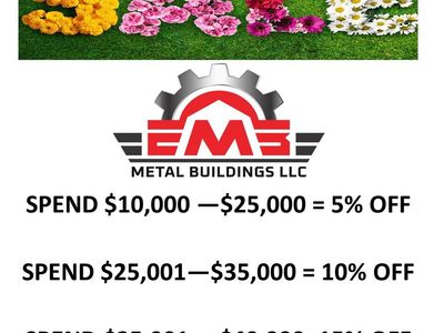 Engineered Metal Buildings, Shops, Carports, Barns, Loafing Sheds, and More!!