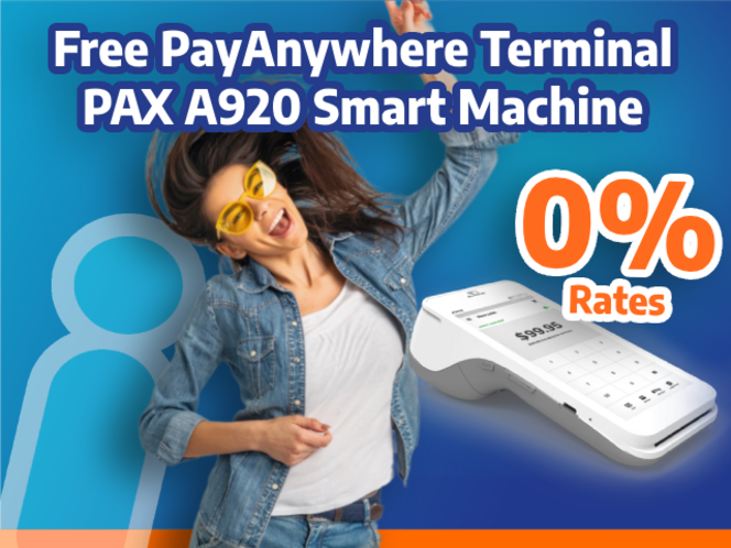 Accept Credit Cards No Cost PayAnywhere Mobile 0% Payment Processing Terminals. Merchant Services Contractors HVAC Plumbing Auto