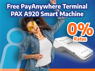 Accept Credit Cards No Cost PayAnywhere Mobile 0% Payment Processing Terminals. Merchant Services Contractors HVAC Plumbing Auto