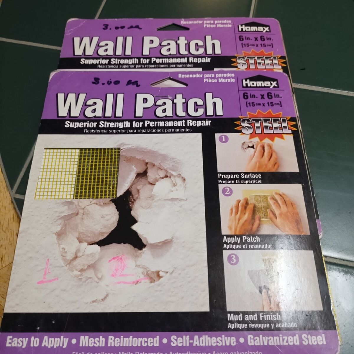 Homax Wall Patches 6"x6"