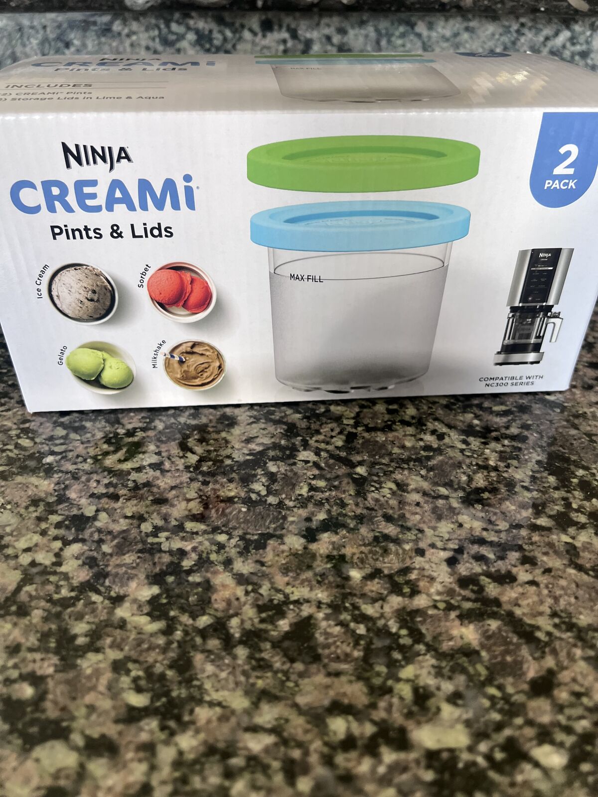 ninja creami 2 pack pints and lids