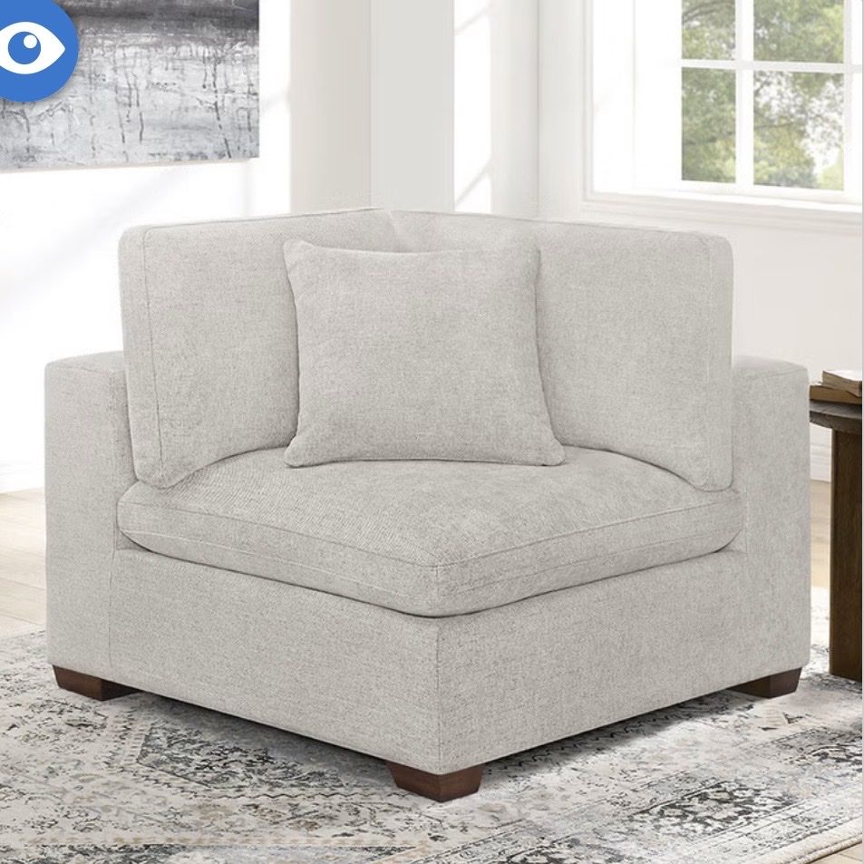 LIKE NEW Thomasville Lowell Corner Chair - Missing legs