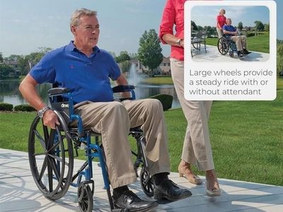 Drive Medical Blue Streak Wheelchair, 20-in