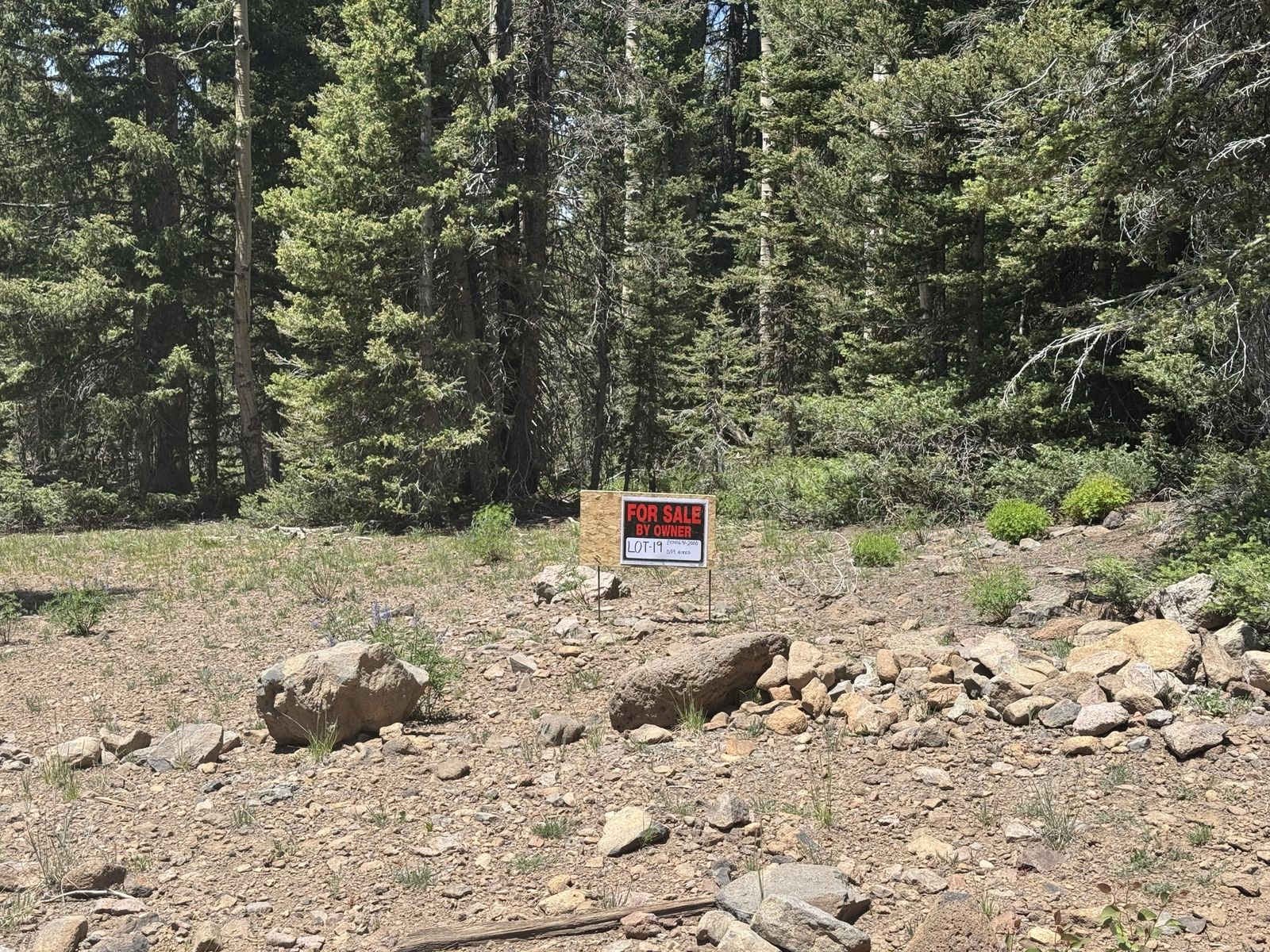 Mountain Lot for lease.