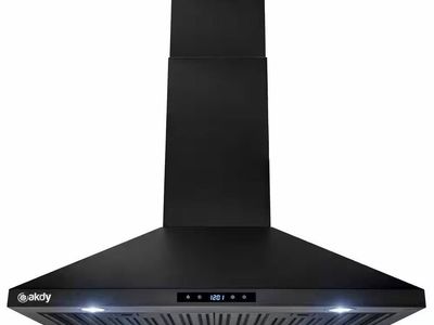 30 in. Black Range Hood w/ Touch Control