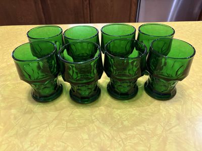 Anchor Hocking Forest Green Tumblers