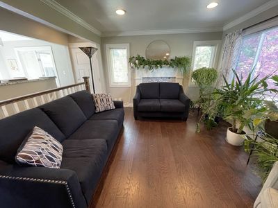 Studded Sofa and Loveseat Set!! Great condition!!