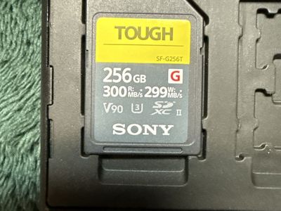 Sony 256gb v90 tough Sd memory card