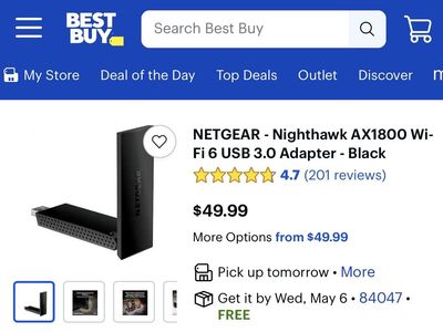 Netgear Nighthawk AX1800 Wi-Fi 6 USB 3.0 Adapter D