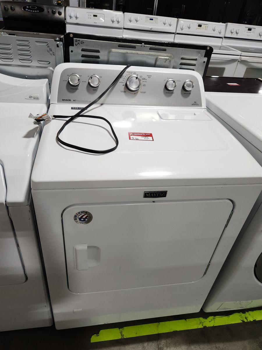 Maytag Bravos X Quiet Series 6.7 Cu. Ft. White Gas Dryer - Excellent Condition