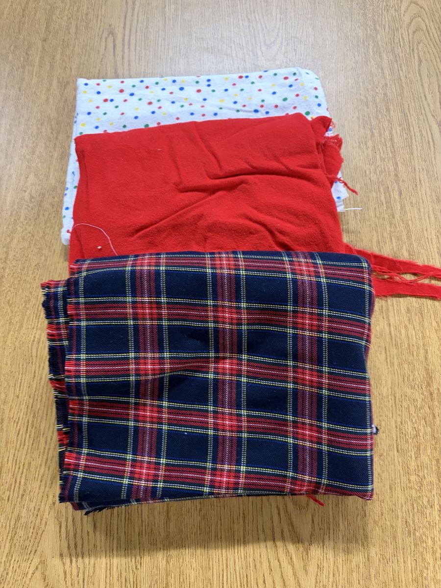 Flannel Fabric Lot for Sewing Crafting DIY