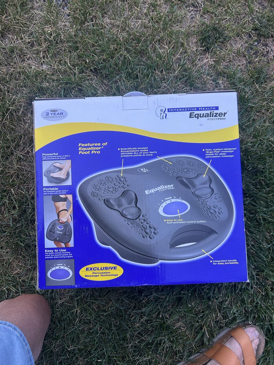 Interactive Health Equalizer Foot Pro Massager - Model EQ-400, Portable, Foot Activated