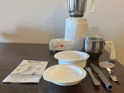 Preethi Eco Twin Jar Mixer Grinder, 550-Watt