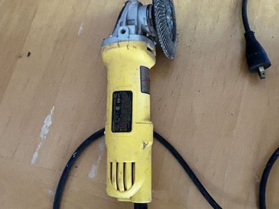 DEWALT Corded Electric Small Angle Grinder with Flap Disc