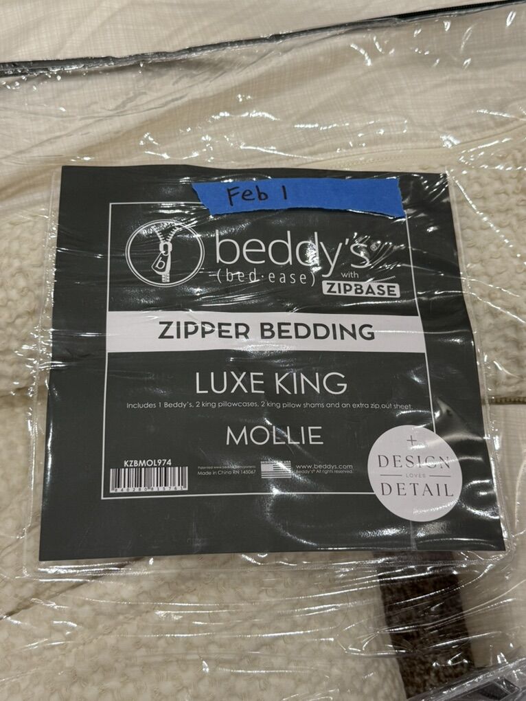 Beddys KING Mollie Minky Zipbase