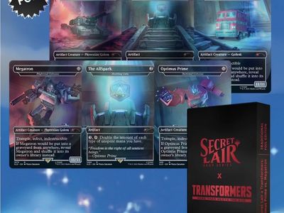 MTG Secret Lair Transformers: Optimus Prime vs. Megatron