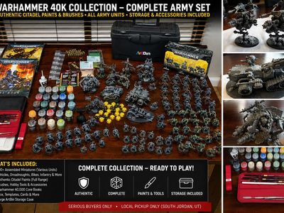 Warhammer 40K Complete Ork Army Collection – Citadel Paints, Books, Tools & Accessories