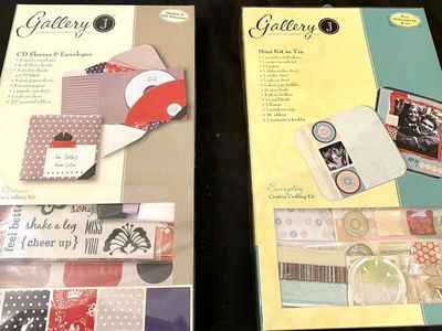 Set Of TWO - Gallery J Paper Craft KITS - New - Each Kit Has Many Components- See Photos.