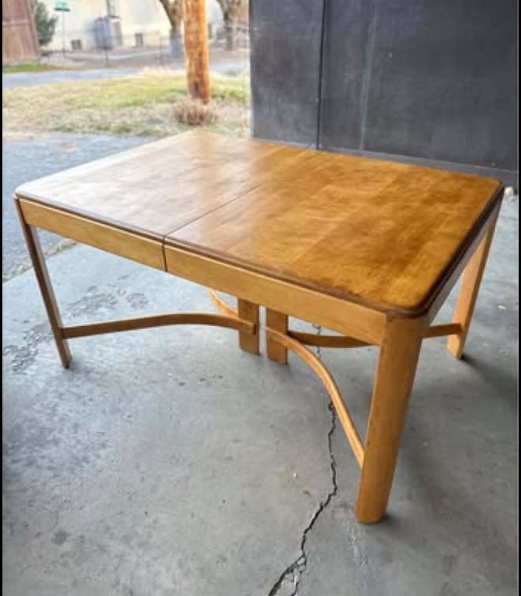 Heywood-Wakefield Gateleg Dining Table – Blonde Maple