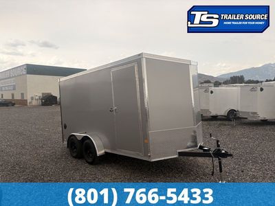 7x14 American Hauler Night Hawk Enclosed Cargo Trailer - 7'0" Interior - 7K GVWR - .080 PolyCor, Translucent Roof