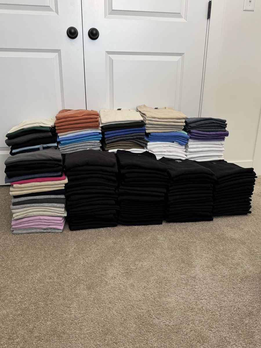 335 Blank T-Shirt Lot x BRAND NEW