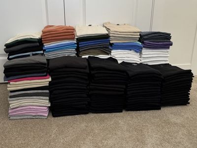 335 Blank T-Shirt Lot x BRAND NEW