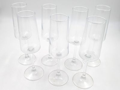 Crystal Wine Glasses 8 oz 7 Pack
