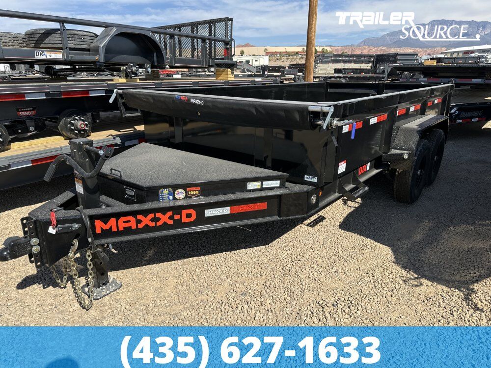 7x14 Maxx-D DJX Dump Trailer - 24" Sides - 14K GVWR