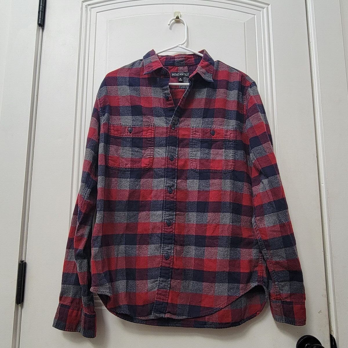 Mens J. Crew Plaid Button Down Shirt