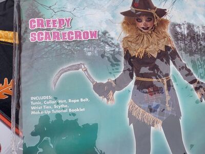 Kids size 12/14 Creepy Scare Crow