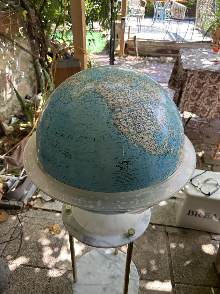 1961 National Geographic Globe 16 Diameter