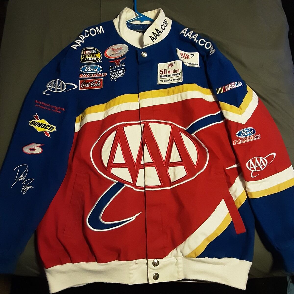 Nascar racing jacket David Reagan number 6