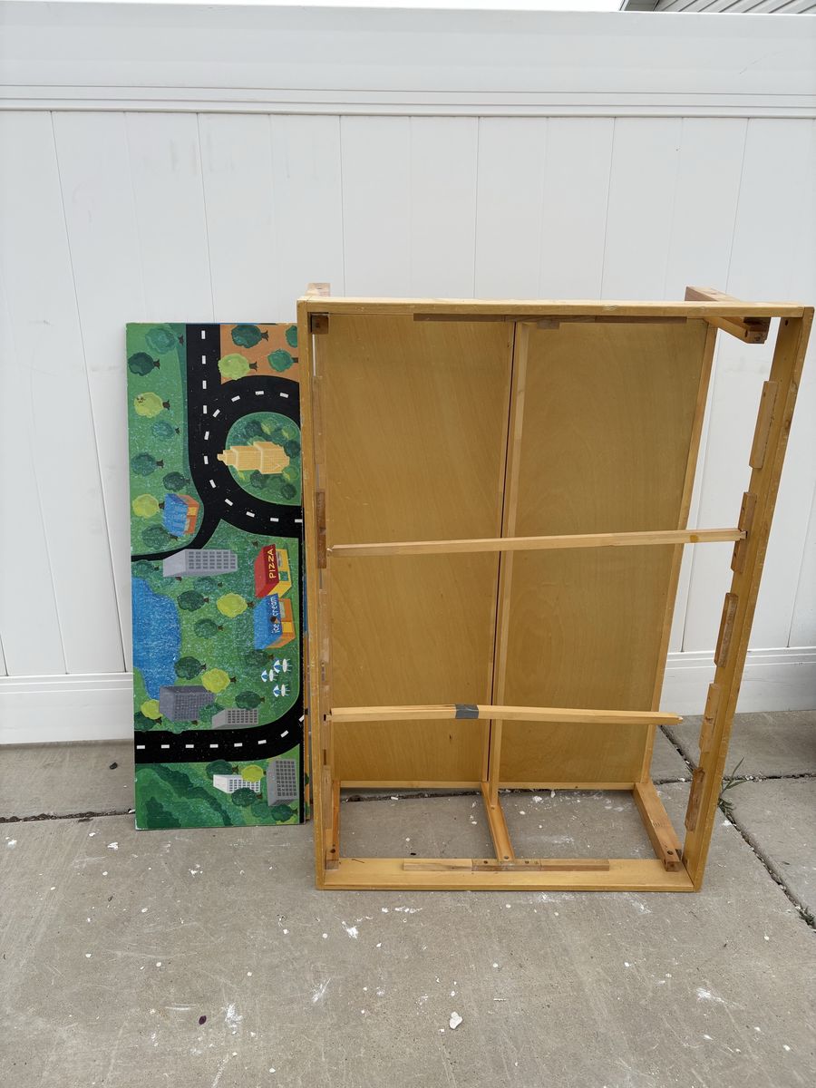 Toy Play Table With Built In Car Mat