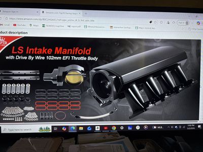 LS small block tunnel ram intake