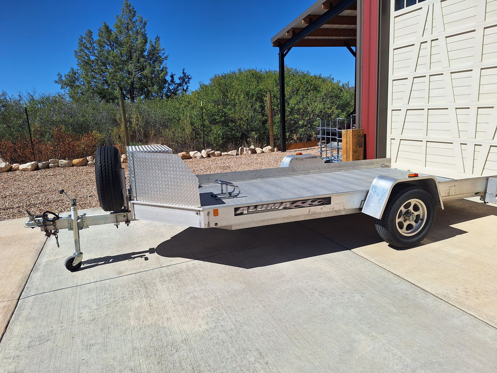 2013 Aluma 12-foot Trailer with Built-in Ramp