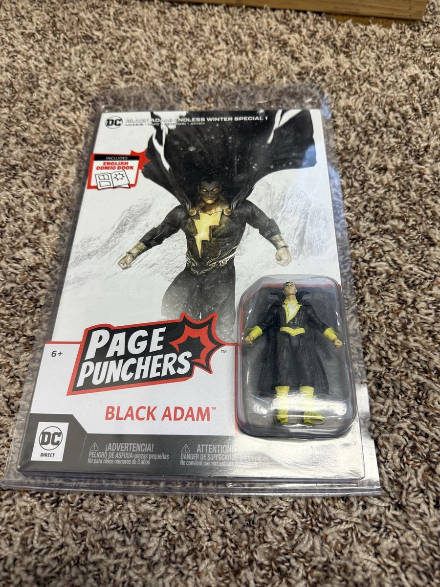 McFarlane Toys DC Direct Page Punchers Black Adam Action Figure with Comic Book