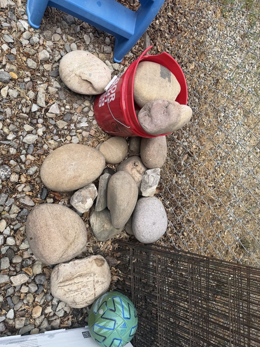 Free !!!Assorted Landscape Rocks and Concrete Pavers - Garden & Yard Materials