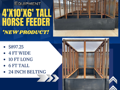 Tall Horse Feeder 4'x10'x6'