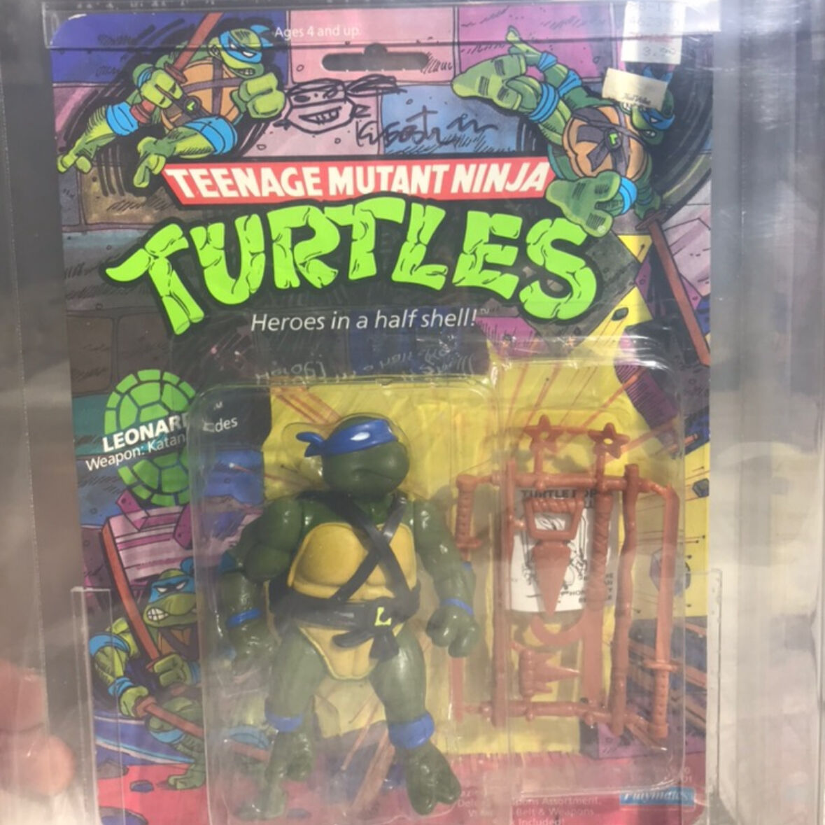 1988 TMNT LEONARDO Graded & Signed